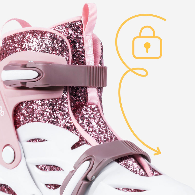 Easy In system: fast and simple 2-buckle closure.