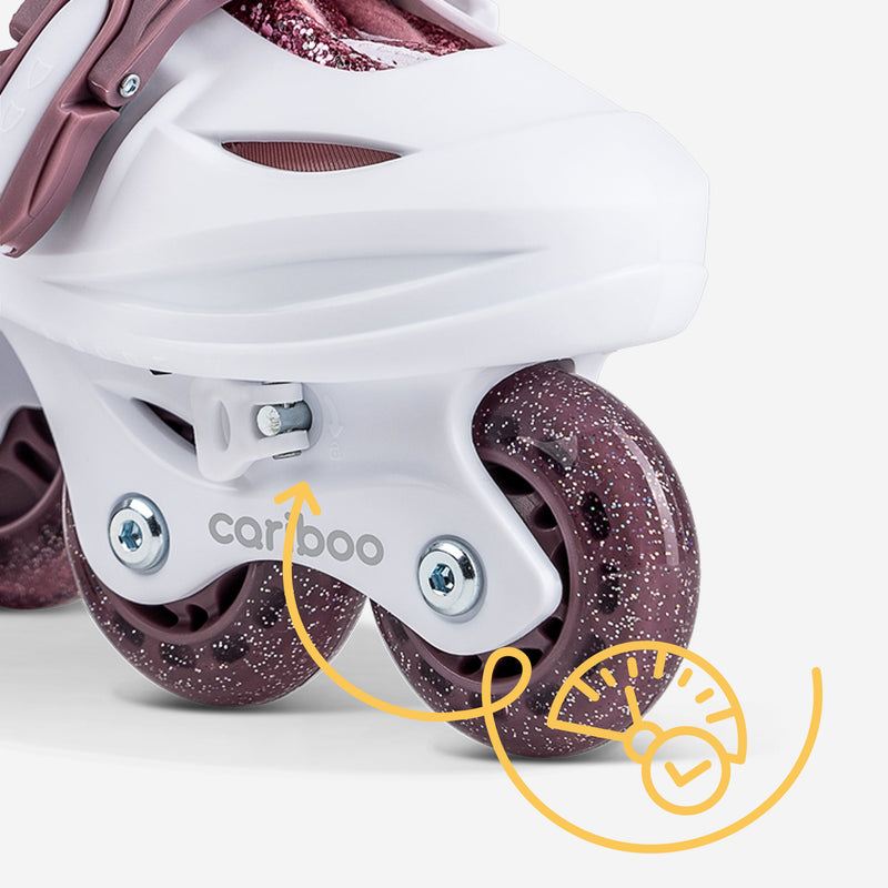 Ride control dial: Limit speed or lock the front wheels completely.