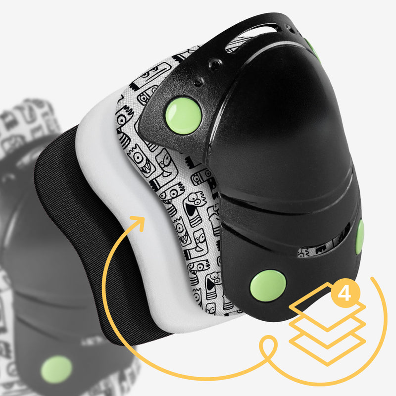4 protective layers for maximum safety.