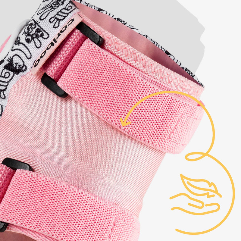 Flexible "sock" sleeve design for easy slip-on without pinching.