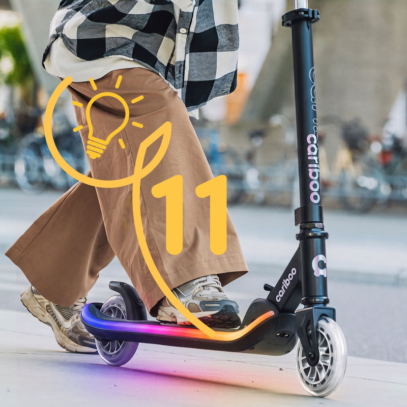 11 light modes: 6 single-color and 5 multicolor