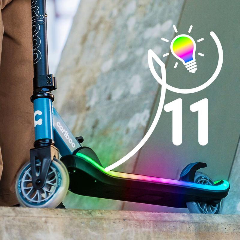 11 light modes: 6 single-color and 5 multicolor.