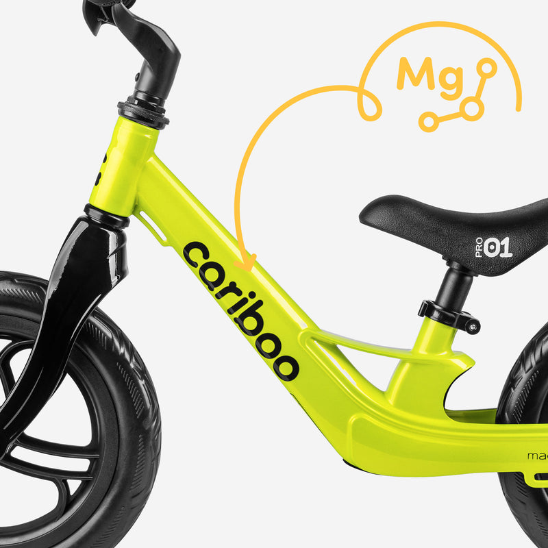 Seamless magnesium alloy frame.