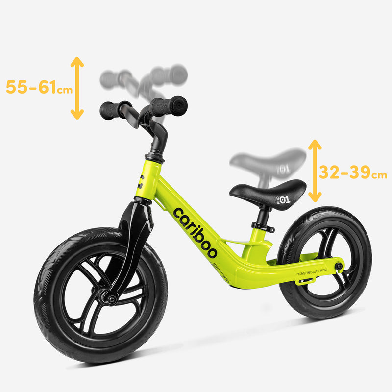 Height-adjustable handlebar and saddle.