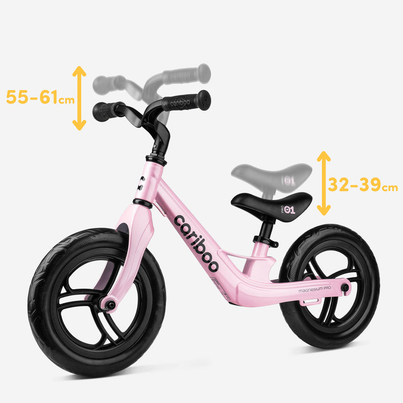 Height-adjustable handlebar and saddle.
